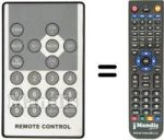 Replacement remote control REMCON105