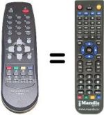 Replacement remote control Daewoo DTE28B1