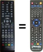 Replacement remote control Denver TFD-2208 DVB-T