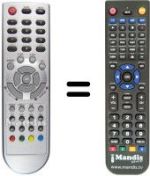 Replacement remote control NordMende N325LDF
