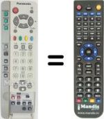 Replacement remote control Panasonic EUR511224