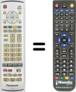 Replacement remote control Panasonic TH-37PA30E