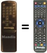 Replacement remote control REMCON254