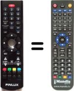 Replacement remote control Finlux FX46882