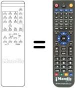 Replacement remote control REMCON147
