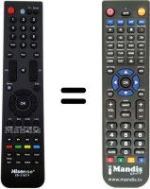 Replacement remote control Hisense LHD32K15CSEU