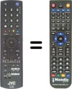 Replacement remote control JVC LT-42DA9BJ