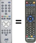 Replacement remote control JVC LT-26A80SU / H