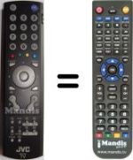 Replacement remote control JVC LT-26DA8SU / R