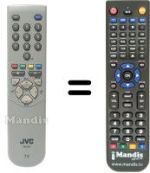 Replacement remote control JVC RM-C54H1C