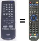 Replacement remote control JVC RM-C9952