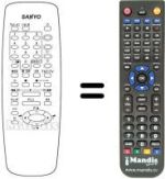 Replacement remote control Sanyo 25D3