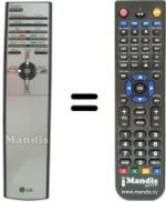 Replacement remote control LG RL44SZ21RD