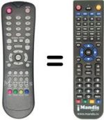 Replacement remote control REMCON1283