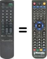 Replacement remote control RM827T