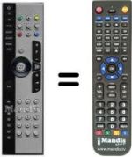 Replacement remote control Tevion 40015836