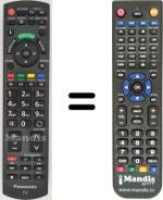 Replacement remote control Panasonic TH-42PV7F