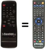 Replacement remote control Funai 21A-210