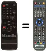 Replacement remote control Funai 19A-624