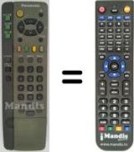 Replacement remote control Panasonic TX-29A51C
