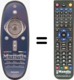 Replacement remote control Philips 42PFL7655M / 08