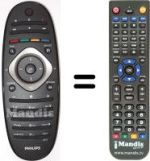 Replacement remote control Philips 42PFL7606