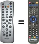 Replacement remote control Philips 862266797101