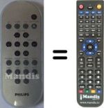 Replacement remote control Philips MCM240
