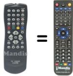 Replacement remote control Philips 862266712201