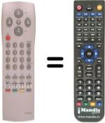 Replacement remote control Daewoo DWL28W8-100D