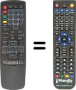 Replacement remote control Daewoo DVS20FBT