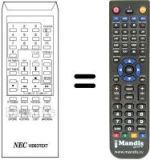 Replacement remote control RC1007E