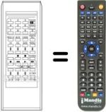 Replacement remote control RC1053E
