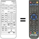 Replacement remote control RC1073E