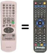 Replacement remote control Aiwa HV-FX4300