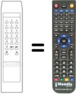 Replacement remote control RC-K143