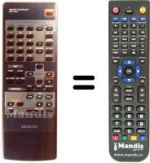 Replacement remote control Aiwa VX-S140