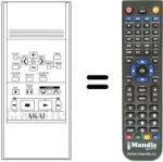 Replacement remote control RC-V240B