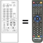Replacement remote control RC-V38B