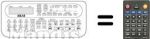 Replacement remote control RC-V966A