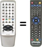 Replacement remote control RC-ZVT03