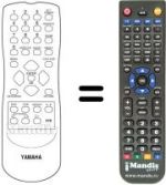Replacement remote control Yamaha RC1113202