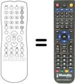 Replacement remote control RC112-P9 / BG