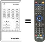 Replacement remote control RC254