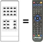 Replacement remote control RC4-12FACH