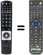 Replacement remote control RC5110