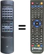 Replacement remote control RC61A