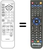 Replacement remote control RC6X03FE
