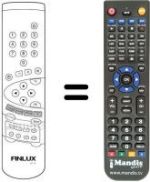 Replacement remote control RC H701
