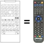 Replacement remote control RCM